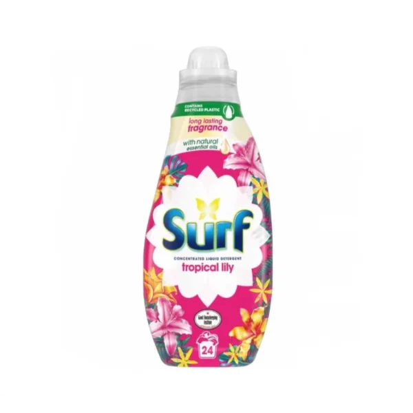 Surf Tropical Lily Concentrated Liquid Laundry Detergent 24 Washes 648ml - Special Offer