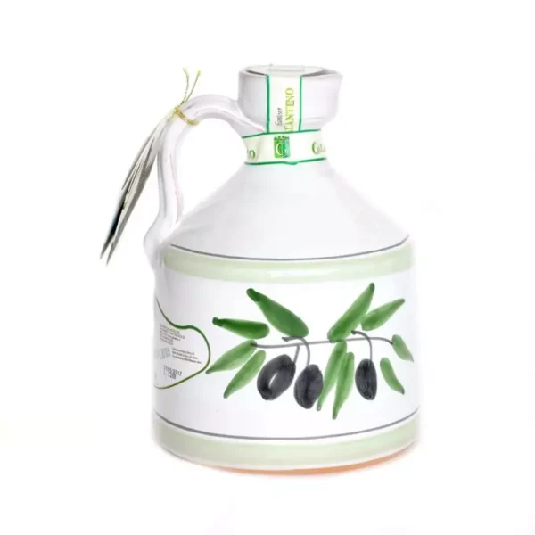 Handmade Ceramic Jar Angel with Extra Virgin Olive Oil 500 ml