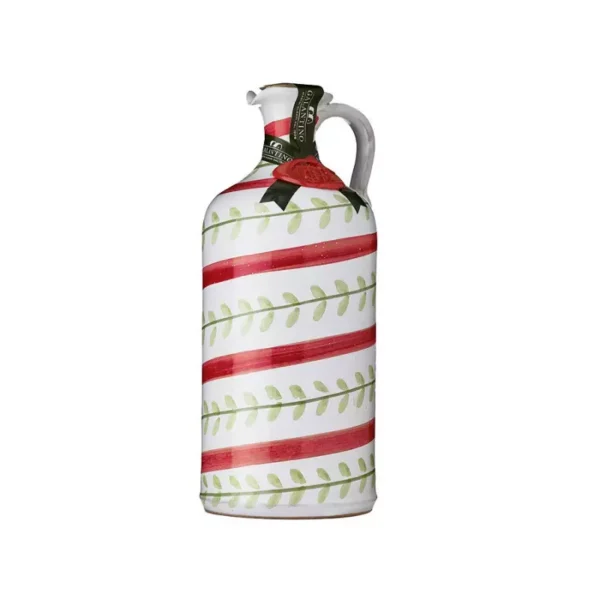 Handmade Ceramic Jar Foglie with Extra Virgin Olive Oil 500 ml