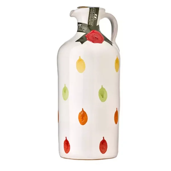 Handmade Ceramic Jar Gocce with Extra Virgin Olive Oil 500 ml