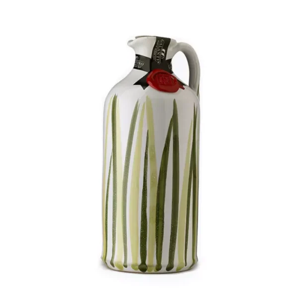 Handmade Ceramic Jar Prato with Extra Virgin Olive Oil 500 ml