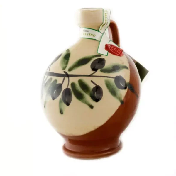 Handmade Ceramic Jar Robin with Extra Virgin Olive Oil 500 ml
