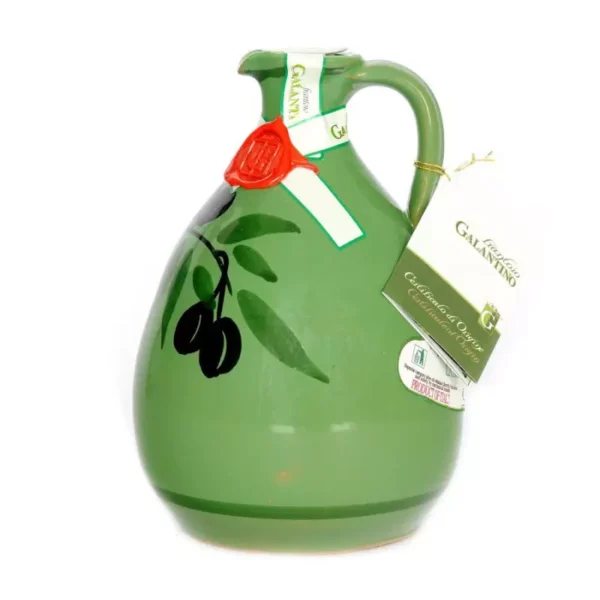 Handmade Ceramic Jar Tony with Extra Virgin Olive Oil 500 ml
