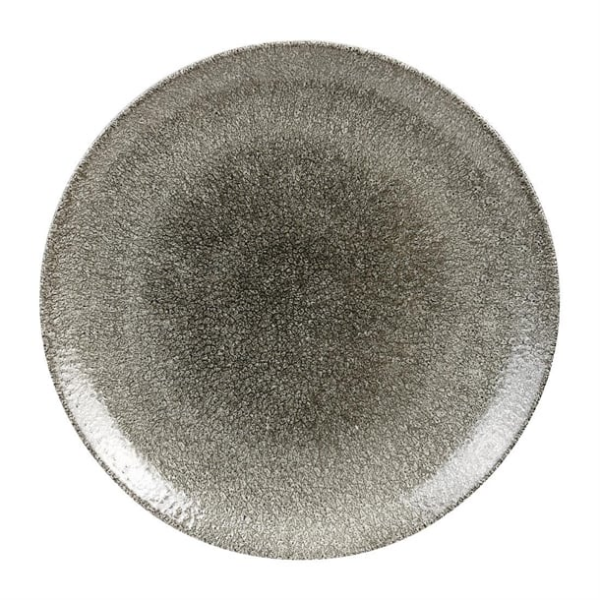 Assiettes rondes Churchill Studio Prints Raku Quartz Black 288mm (Lot de 12)