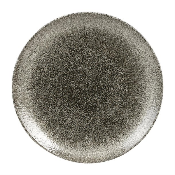 Assiettes rondes Churchill Studio Prints Raku Quartz Black 260mm (Lot de 12)
