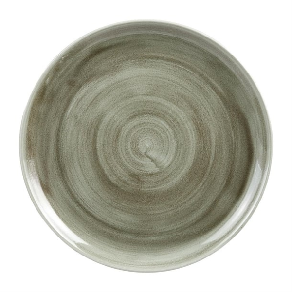 Assiettes rondes Churchill Stonecast Patina Antique Green 324mm (Lot de 6)