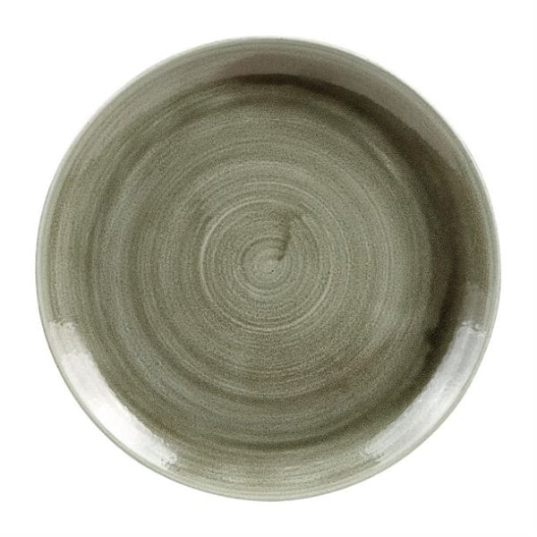 Assiettes rondes Churchill Stonecast Patina Antique Green 260mm (Lot de 12)