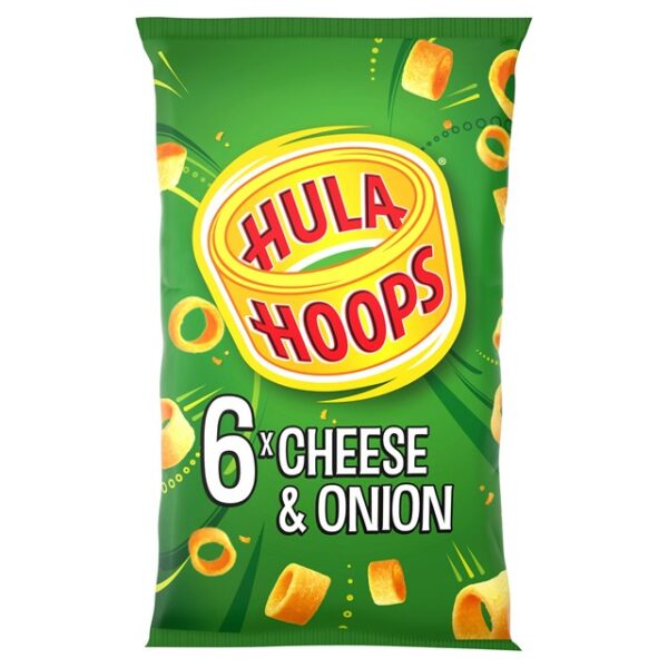 KP Hula Hoops Cheese & Onion 24g 30 x 6 Pack
