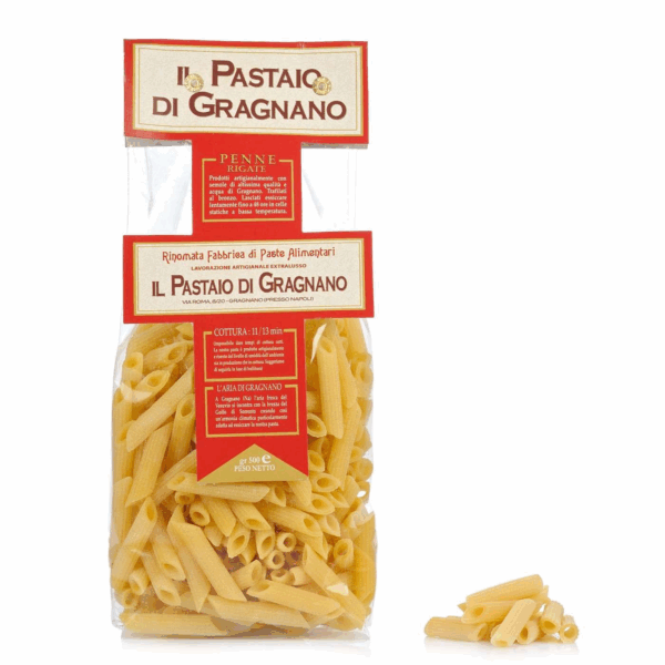 Penne Rigate IGP Nudeln aus Hartweizen 500 g Packung - iI Pastaio di Gragnano