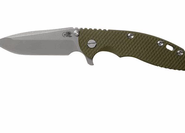 Rick Hinderer XM-18 3.5" Spanto 20CV, Working Finish, od green G10 couteau de poche