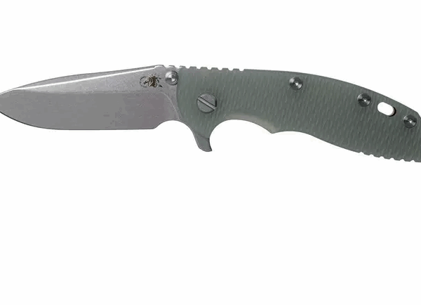 Rick Hinderer XM18 3,5” Spearpoint CPM 20CV Stonewash, Bronze, Translucent G10, couteau de poche