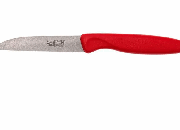 Robert Herder couteau à éplucher classique droit, rouge, 8,5 cm