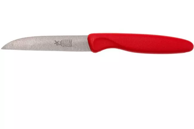 Robert Herder couteau à éplucher classique droit, rouge, 8,5 cm