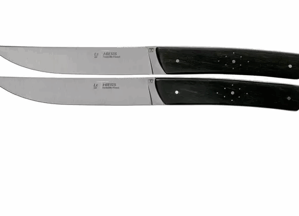 Fontenille Pataud Le Thiers set de 2 couteaux à steak bois d'ébène, TR2TE