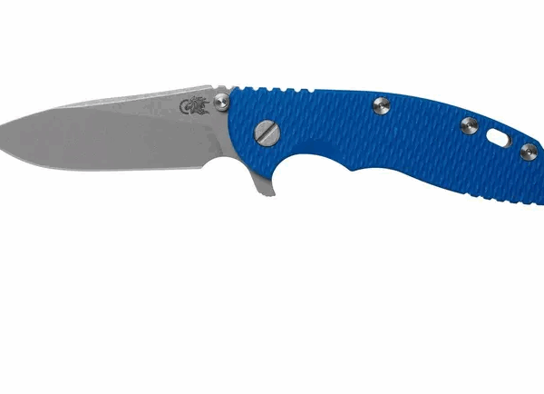 Rick Hinderer XM18 3,5" Trancheuse Finition de travail, Bleu G10