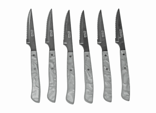 MAM Iberico Pearl 14036-K, ensemble de 6 couteaux à steak