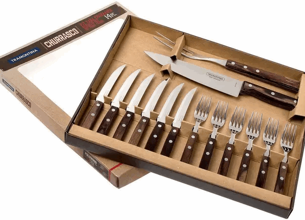 Ensemble de barbecue Tramontina Churrasco 14 pièces, 21199-989
