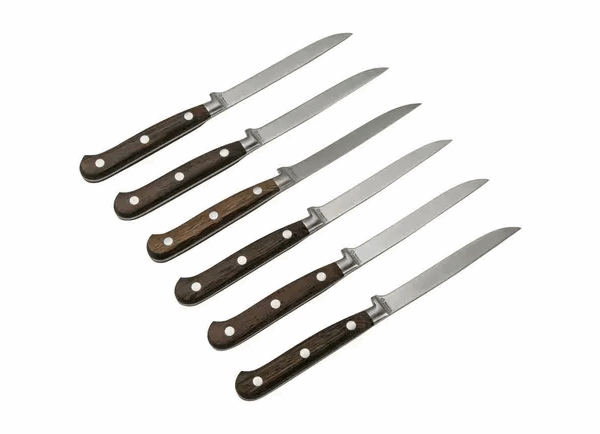 Maserin Apollo Wengé 2411-WE ensemble de 6 couteaux à steak