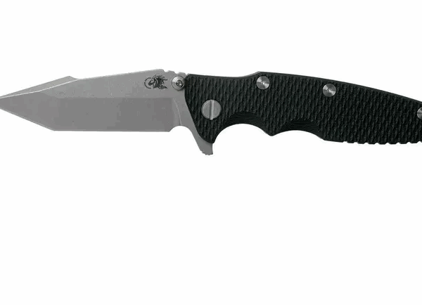 Rick Hinderer Eklipse 3.5” Harpoon Tanto, CPM 20CV, Battle Bronze, Black G10 couteau de poche