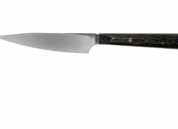 WE Knife Yakula 2013A Blue & Black Fibre de carbone, couteau universel 11 cm