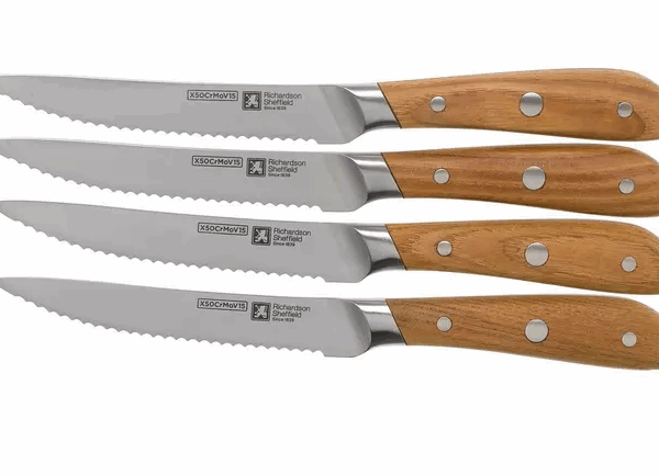 Richardson Sheffield Scandi 09500P571BR4 ensemble de 4 couteaux à steak