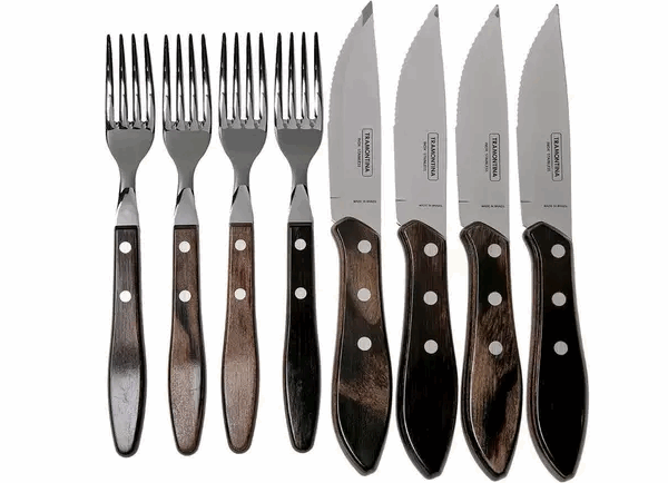 Tramontina Churrasco Jumbo ensemble de couverts à steak 8 pièces, 29899-263