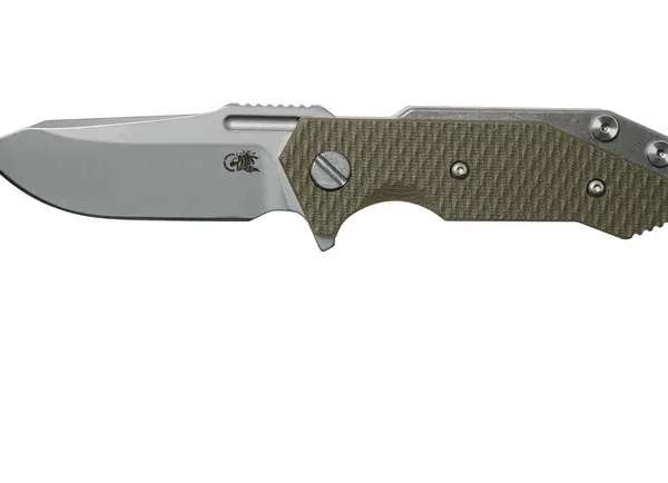 Rick Hinderer Half Track Gen 2, Spearpoint 20CV, OD Green G10, couteau de poche