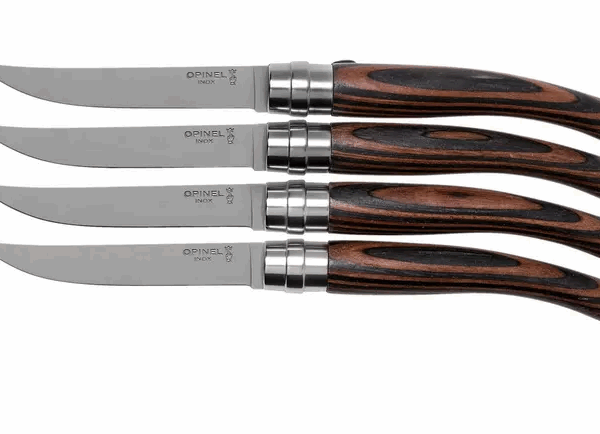 Opinel Table Chic Chocolat 002423 set de couteaux de table 4 pièces