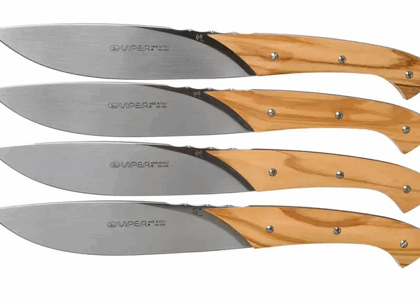 Viper Fiorentina set de couteaux à steak en bois d'olivier 4 pièces, VT7500-04UL