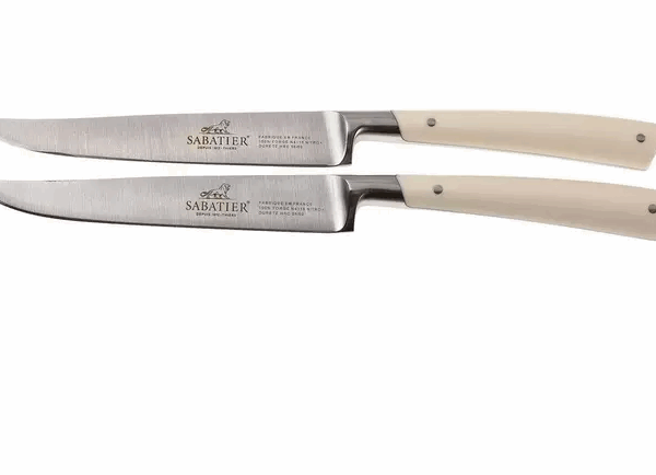 Lion Sabatier Edonist Perle set de 2 couteaux à steak, blanc, 808281