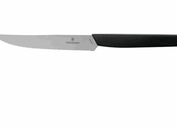 Victorinox Swiss Modern 6.9003.12W couteau à steak 12 cm, noir