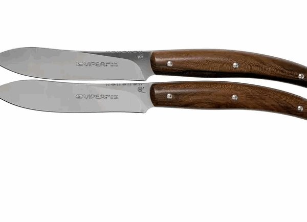 Viper Costata ensemble de couteaux à steak en bois de ziricote 2 pièces, VT7502-02ZI
