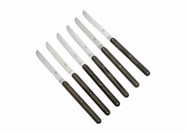 Forge de Laguiole Andrée Putman T6PUTMANFRD Coffret 6 couteaux de table frêne