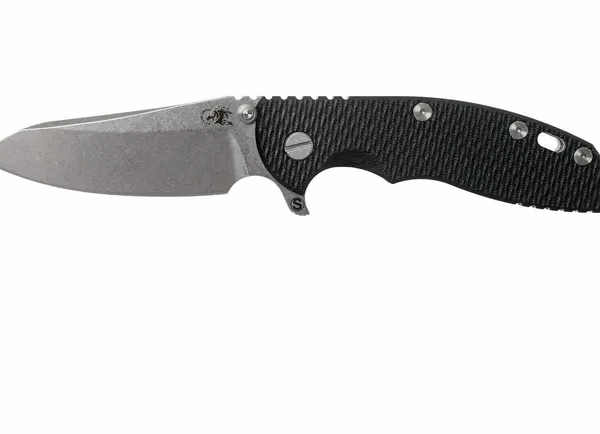 Rick Hinderer XM18 3.5" Skinny Sheepsfoot 20CV, Black G10 couteau de poche