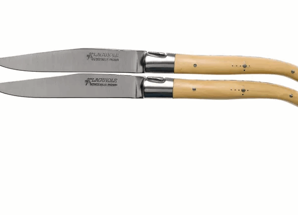 Fontenille Pataud Laguiole coffret 2 couteaux steak bois, LTC2LB
