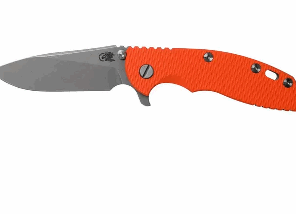 Rick Hinderer XM18 3,5" Trancheuse Finition de travail, Orange G10