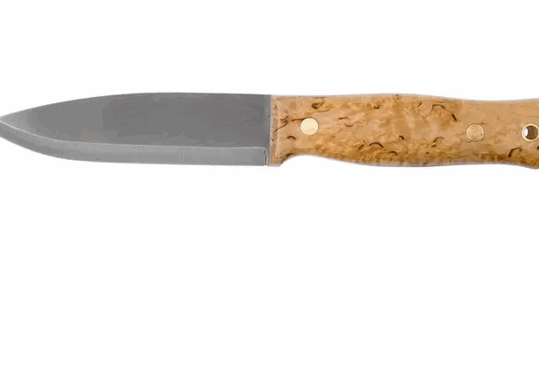 Casström Lars Fält Knife couteau de bushcraft Curly Birch, Sleipner, droitier
