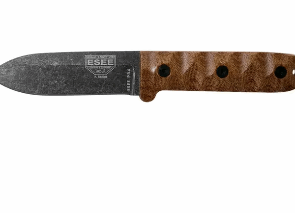 Couteau de bushcraft ESEE PR4 Camp-Lore, design Patrick Rollins