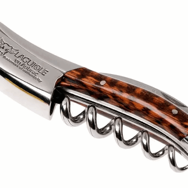 Couteau de sommelier Laguiole en Aubrac Amourette polie, SOM99AMI-LSI1
