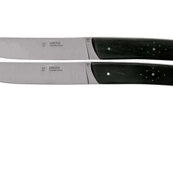 Fontenille Pataud Le Thiers set de 2 couteaux à steak bois d'ébène, TR2TE