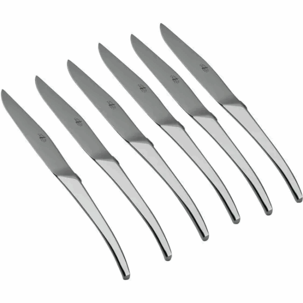 Forge de Laguiole Skel Signature T6SKELBRI Coffret de 6 couteaux à steak