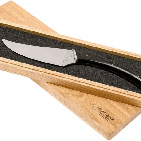 Laguiole en Aubrac Le Buron couteau à fromage ébène, KMF99EBI
