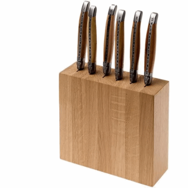 Bloc à couteaux Laguiole en Aubrac pour couteaux de table