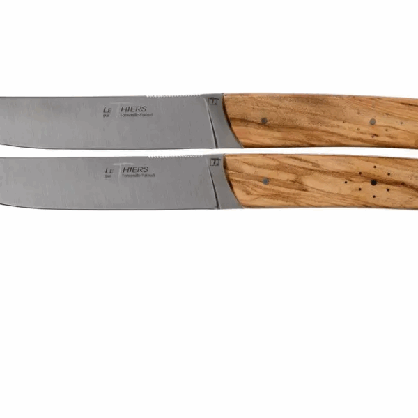 Fontenille Pataud Le Thiers set de 2 couteaux à steak en bois d'olivier, TR2TOL