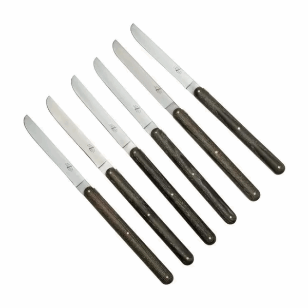Forge de Laguiole Andrée Putman T6PUTMANFRD Coffret 6 couteaux de table frêne