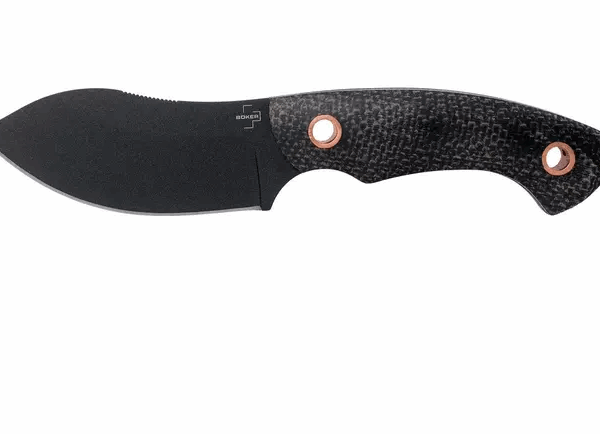 Böker Plus Nessmi Pro 02BO018 Black Micarta Copper couteau fixe, design Jesper Voxnaes