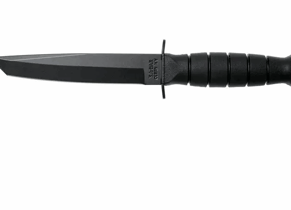 KA-BAR Short Tanto 1254, couteau à lame fixe, étui en cuir