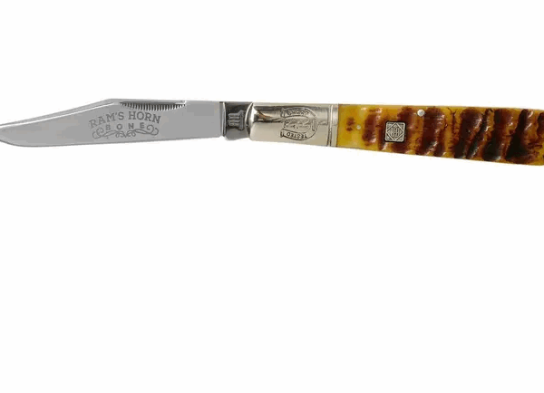 Couteau de poche Rough Ryder Ram's Horn Bone Big Daddy Barlow RR1595