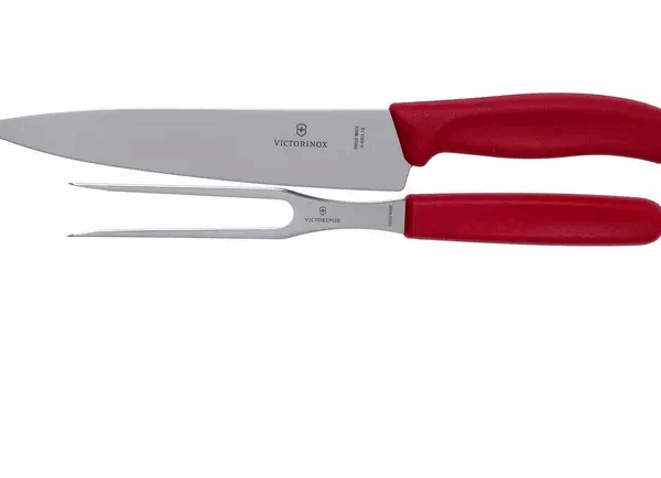 Victorinox SwissClassic 6.7131.2G, set de découpe 2 pièces, rouge