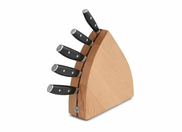 Yaxell Tsuchimon 36795 Ensemble de 5 couteaux avec bloc de couteaux